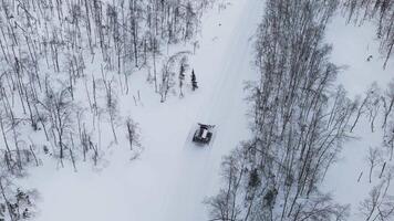 In frosty expanse snowcat prepares ski slopes Snowcat key to smooth skiing experience. Snowcat symbol of efficient snow grooming at resorts Each snowcat pass carving pathways for winter. video