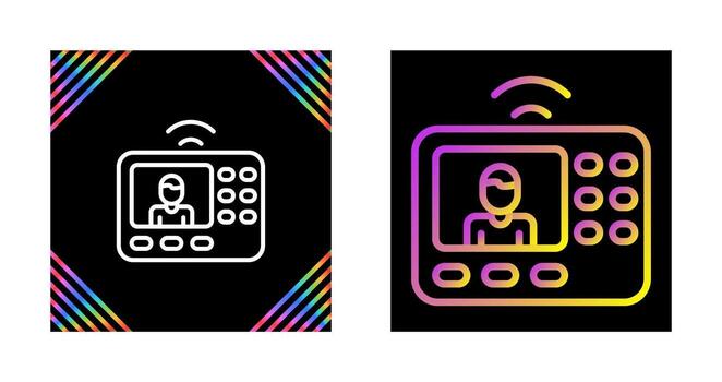 intercomunicador sistema vector icono