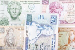 Cypriot pound a business background photo