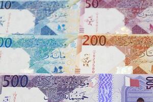 Qatari money a business background photo