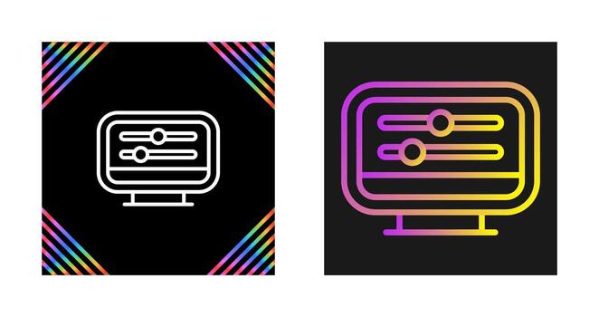 Desktop Computer Vector Icon