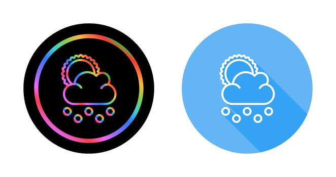 icono de vector de nubes