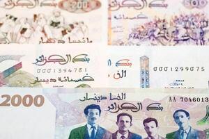 Algerian money a business background photo