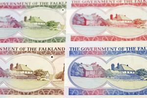 Falkland Islands pound a business background photo