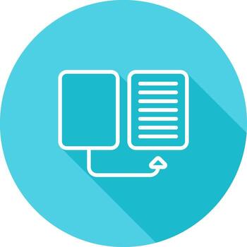 sitio web migración vector icono