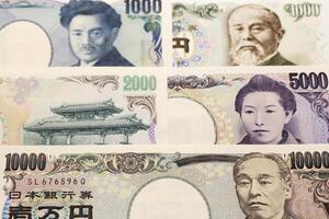 Japanese yen a business background photo