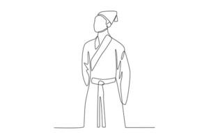 Changshan means long clothes or formal clothes vector