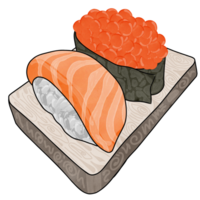 Sushi illustration healthy food png