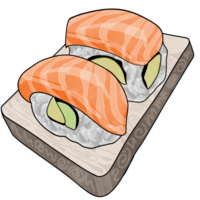 Sushi illustrazione salutare cibo png