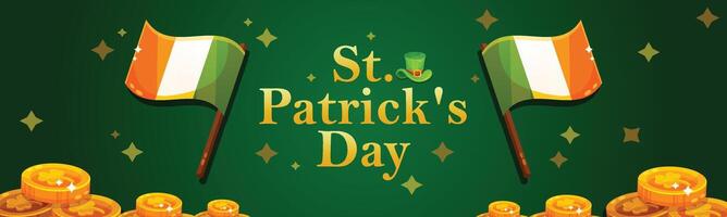 St. Patrick's Day set of flyers brochures, invitation to a holiday vector