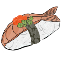 Sushi illustration en bonne santé nourriture png