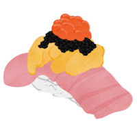 Sushi ilustração saudável Comida png