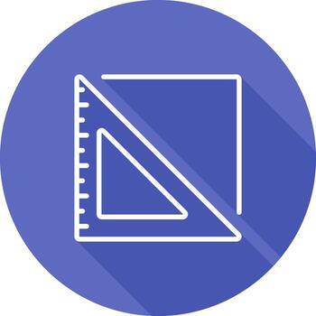 icono de vector de regla triangular