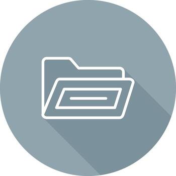 abierto archivo carpeta vector icono