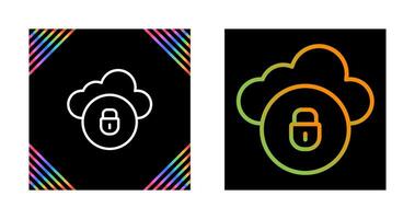 Cloud Security Vector Icon