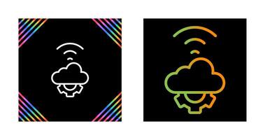 Cloud Automation Vector Icon