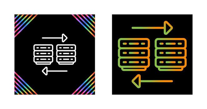 nube migración vector icono