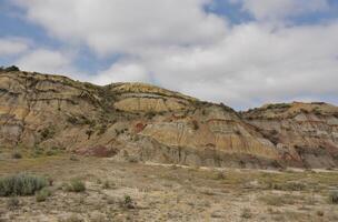 Beautiful View of the Badlands in the Dakotas photo