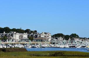 Scenic View of Scituate Harbor in Scenic Massachusetts photo