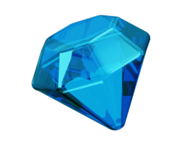 3d kristal diamant icoon illustratie png