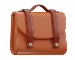 briefcase icon 3d rendering illustration png