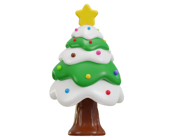 3d Natale albero neve palle icona png