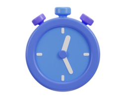 3d stopwatch timer clock icon illustration png