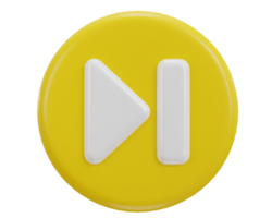 skip to the end, next, music player button 3d icon png