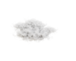 réaliste nuage icône 3d le rendu sur transparent arrière-plans png