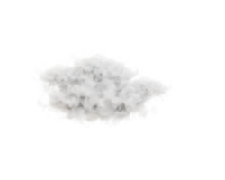 realistisch Wolke Symbol 3d Rendern auf transparent Hintergründe png