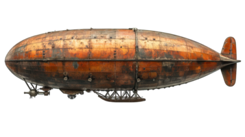 ai genererad luftskepp png , zeppelin isolerat på transparent bakgrund, generativ ai