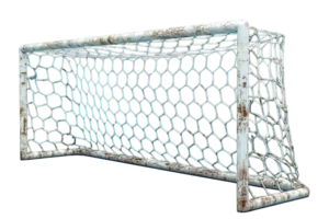 AI generated soccer goal isolated on transparent background ,football goal png ,generative ai