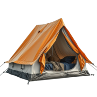 AI generated hiking tent isolated on transparent background ,tent png ,generative ai