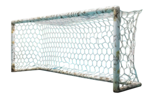 AI generated soccer goal isolated on transparent background ,football goal png ,generative ai