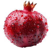 AI generated pomegranate isolated on transparent background ,generative ai png