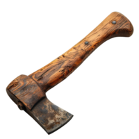 AI generated wood cutting ax isolated on transparent background ,axe png ,generative ai