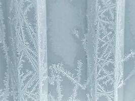 winter frosty background with snow pattern photo