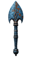 AI generated Antique spear isolated on transparent background ,ancient war spear png ,generative ai