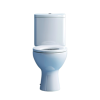 AI generated white toilet seat isolated on transparent background, generative ai png