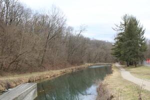 paisaje a lo largo el co canal en williamsport Maryland. foto