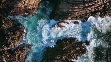 canal rocks sunset epic drone footage australia 4k video