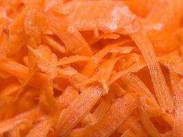 fresh and organic carrot slices. photo