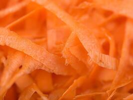 fresh and organic carrot slices. photo