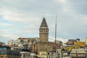 Galata Tower view from Istanbul Bosphorus cruise photo