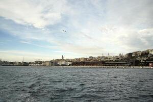 Galata Tower view from Istanbul Bosphorus cruise photo