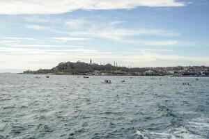 Topkapi Palace view from Istanbul Bosphorus cruise photo