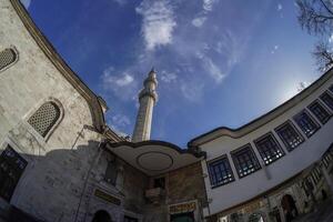 courtyard of Eyup Sultan Camii Mosque, Istanbul, Turkey photo