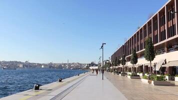 Turkey istanbul 19 june 2023. Galataport Istanbul. view of Galataport with walking people video