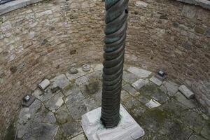 Serpent greek column at the Hippodrome of Constantinople in Isatanbul, Turkey photo