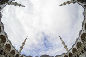 mezquita azul de sultanahmet en estambul, turquía foto